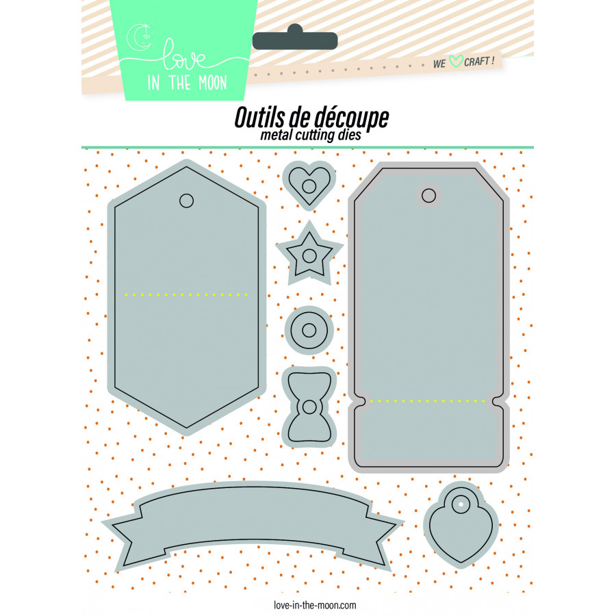 Matrices de découpes - Tags Maker - Love in the Moon 