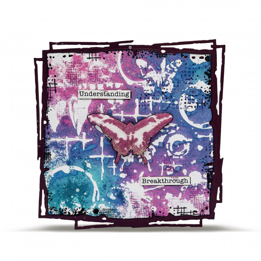 AALL and Create 248 - 6'x6' Stencil- Moths Chaos 
