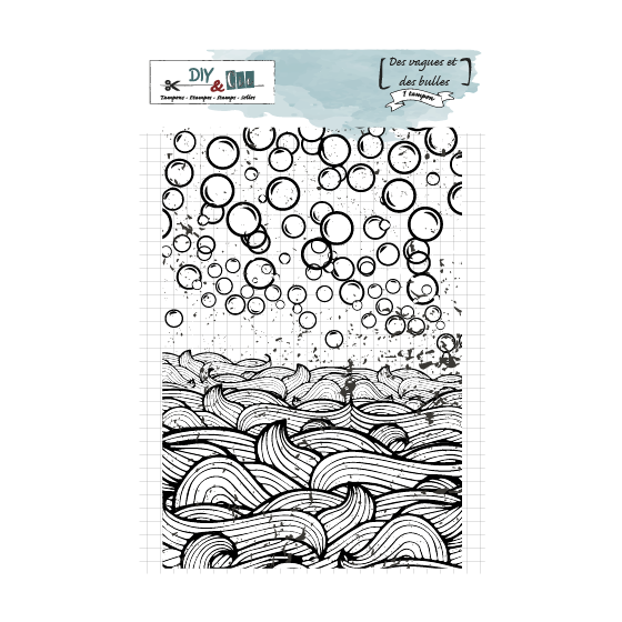 Plaque de texture : Des vagues et des bulles - DIY and Cie 