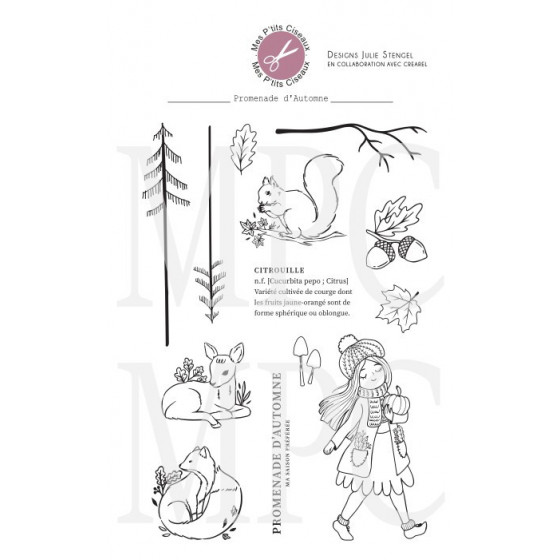 Clear stamp Promenade d'Automne - Mes Ptits Ciseaux 