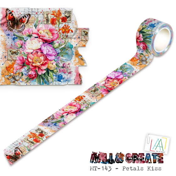 MT-143 - Masking Tape - Petals Kiss (Layer-It-Up!) - AALL and Create 