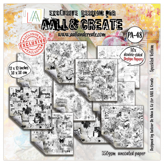 AALL and Create : Paper Pad 48 - Speckled Vellum