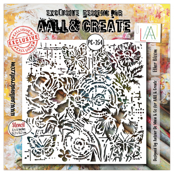 AALL and Create 254 - 6'x6' Stencil- Ether Bloom