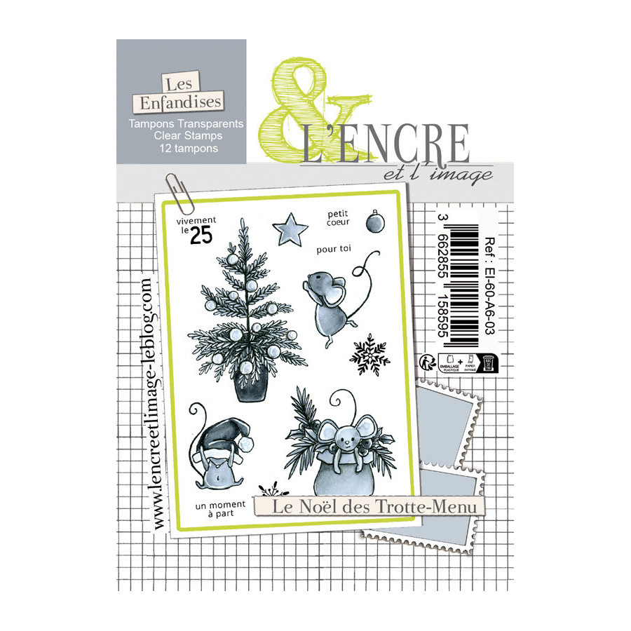 Tampon clear - Le Noël des Trotte-Menu - L'Encre et l'Image 