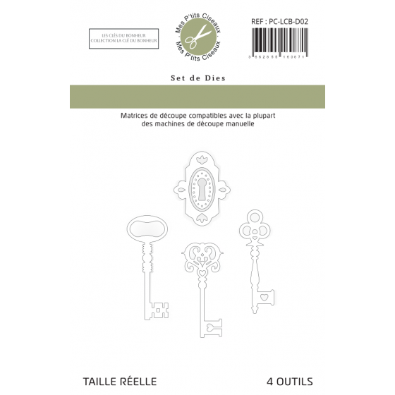Matrice de découpe Les clés du bonheur - Mes P'tits Ciseaux 