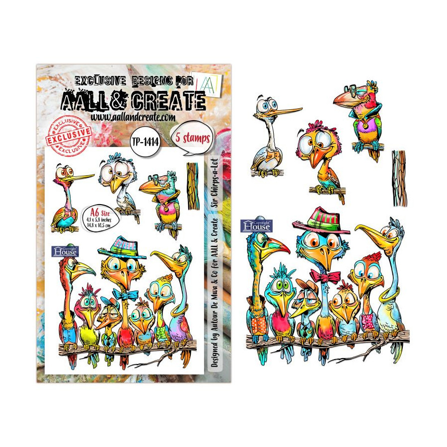 Tampon Clear - 1414 -Sir Chirps-a-Lot 