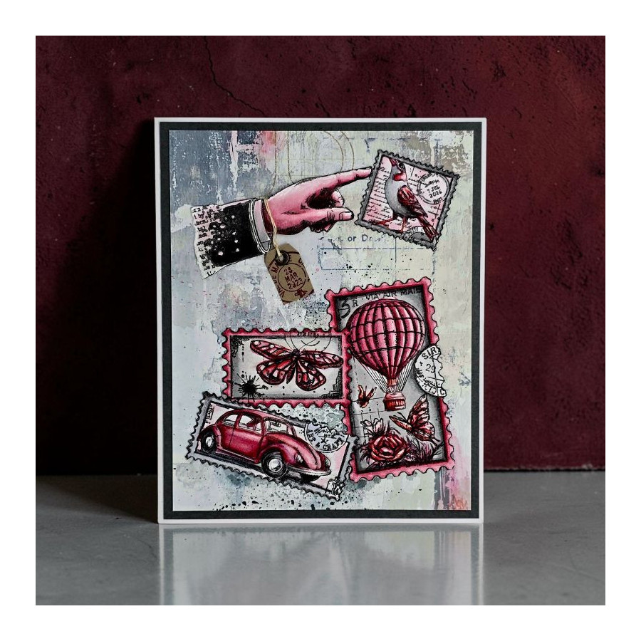 Tampon Clear - 1443 - Miniature Postage Stamps - AALL and Create 