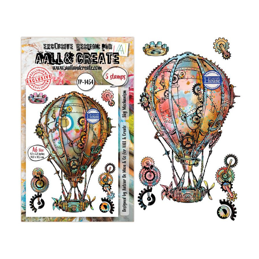 Tampon Clear - 1454 - Sky Mechanism - AALL and Create 