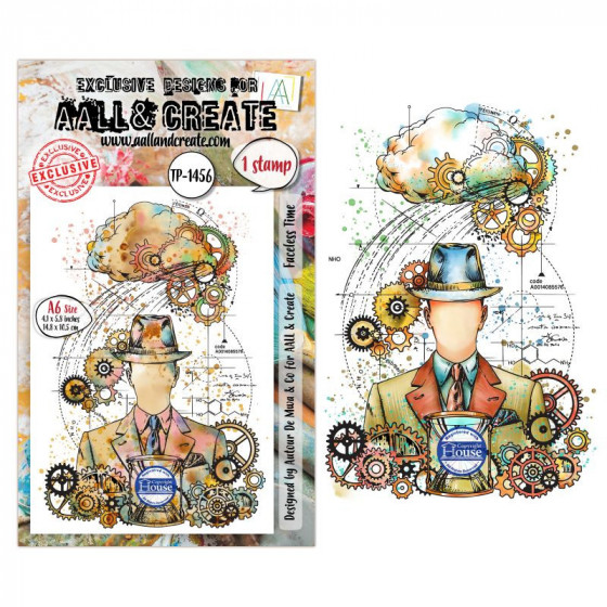 Tampon Clear - 1456 - Faceless Time - AALL and Create 