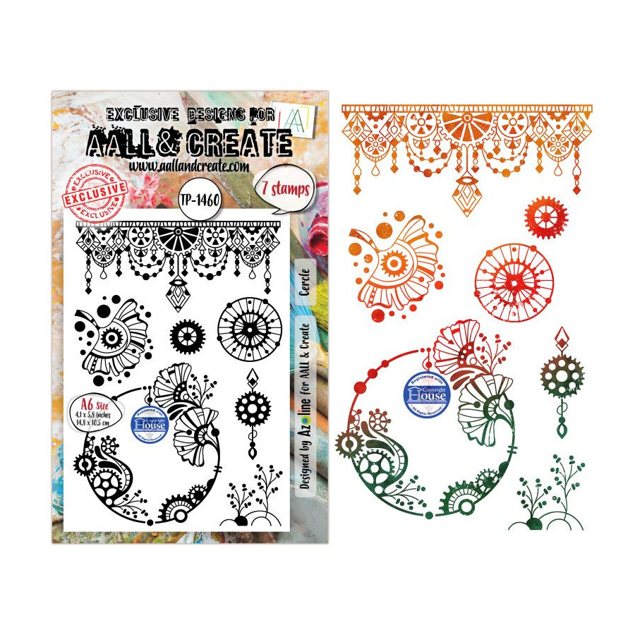 Tampon Clear - 1460 - Cercle - AALL and Create 
