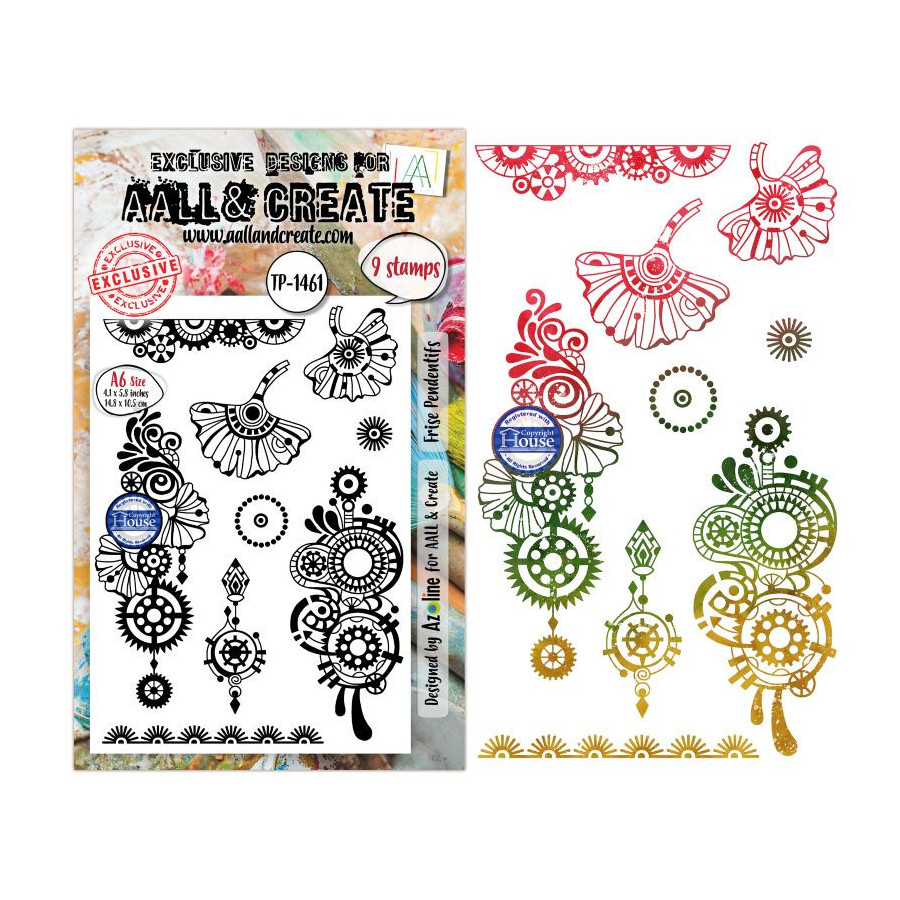 Tampon Clear - 1461 - Frise Pendentifs - AALL and Create 