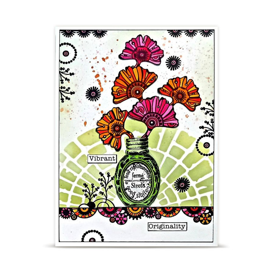 Tampon Clear - 1461 - Frise Pendentifs - AALL and Create 