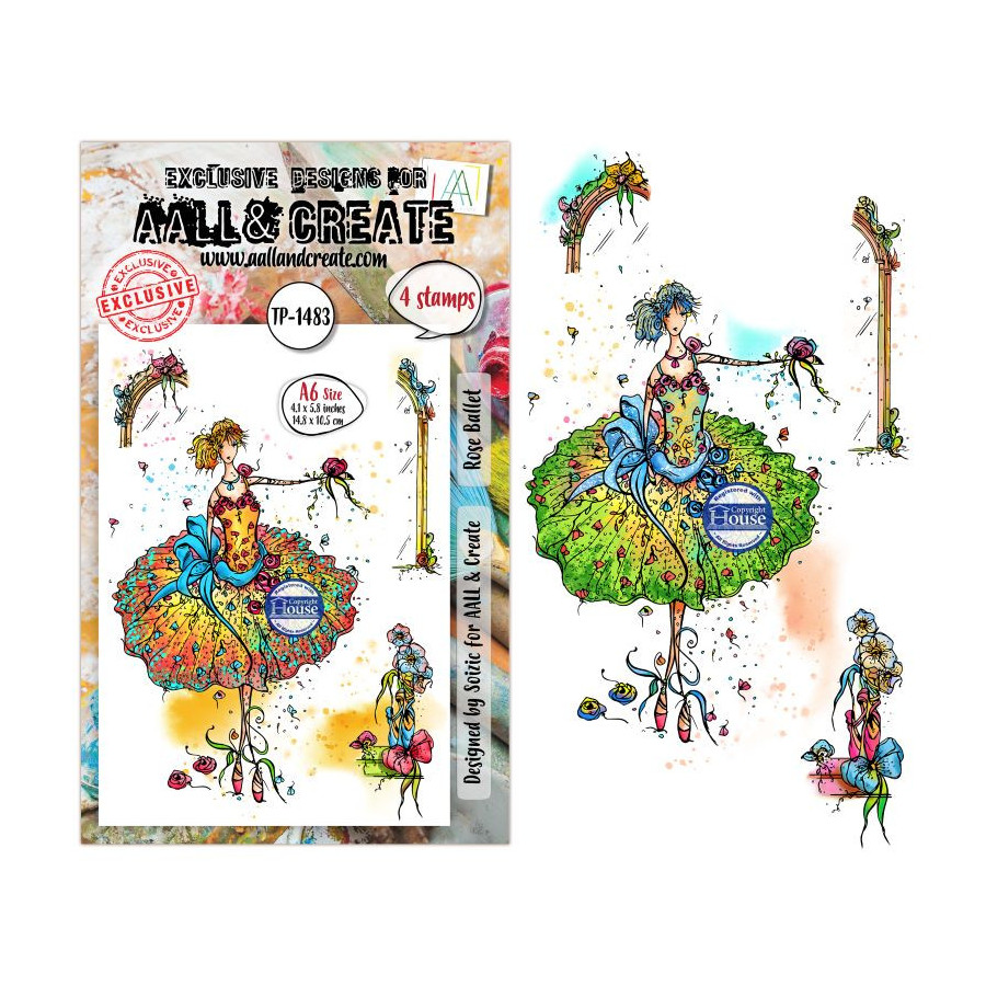Tampon Clear - 1483 - Rose Ballet - AALL and Create 