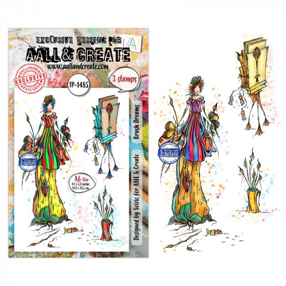 Tampon Clear - 1485 - Brush Dreams - AALL and Create 