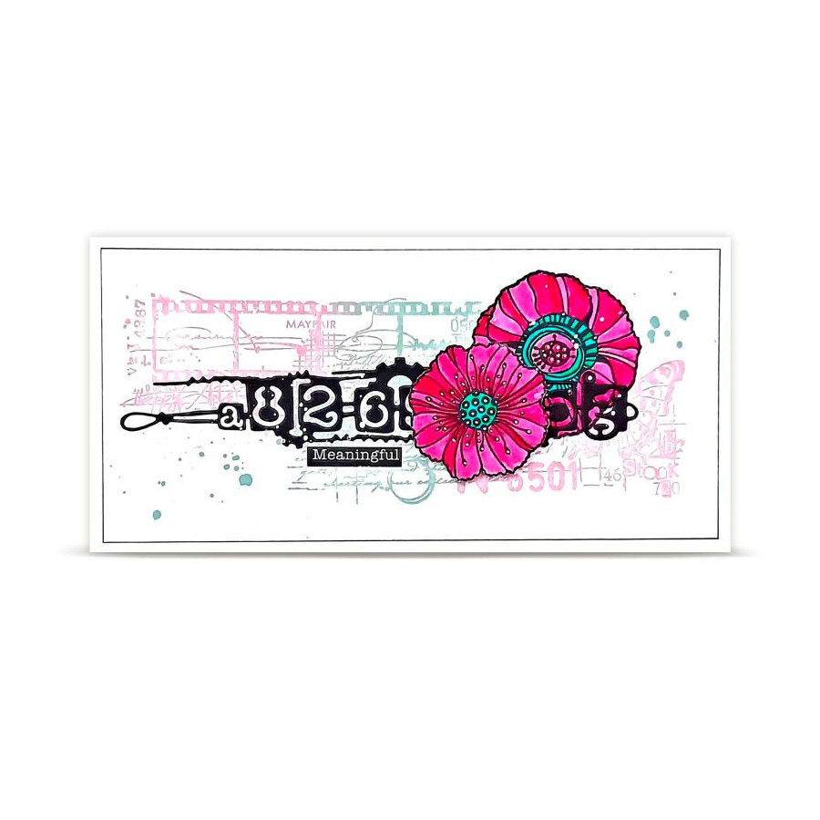 Tampon Clear - 1478 - Graphic Coquelicots - AALL and Create 