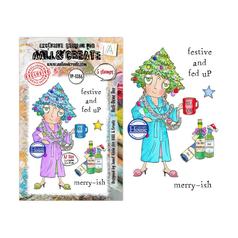 Tampon Clear - 1386 - Holi-Done Dee - AALL and Create 