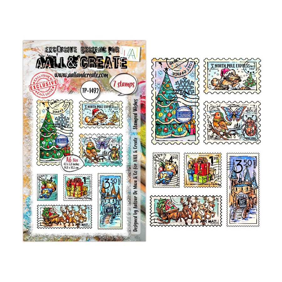 Tampon Clear - 1492 - Stamped Wishes - AALL and Create 