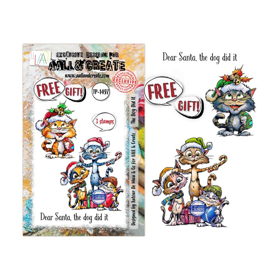 Autour De Mwa Festive Friends Bundle + Free Limited Edition A7 Stamp Set - AALL and Create 