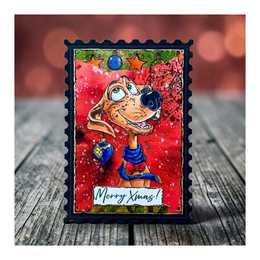 Tampon Clear - 1493 - Merry Woofmas - AALL and Create 
