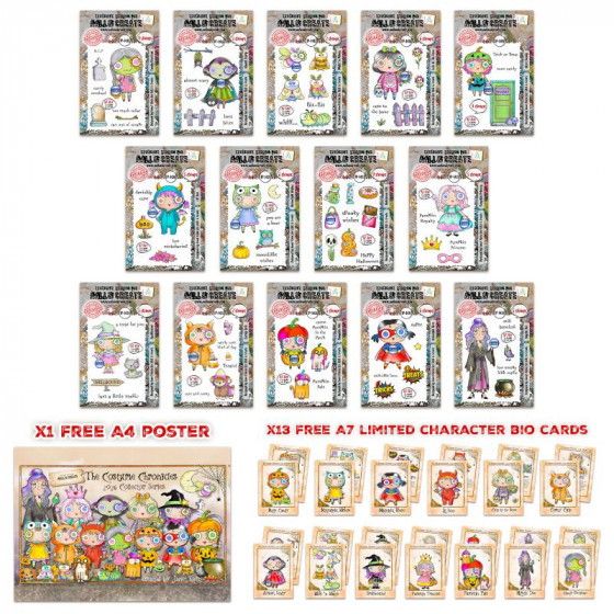 Janet Klein Costume Chronicles Stamp Bundle - AALL and Create 