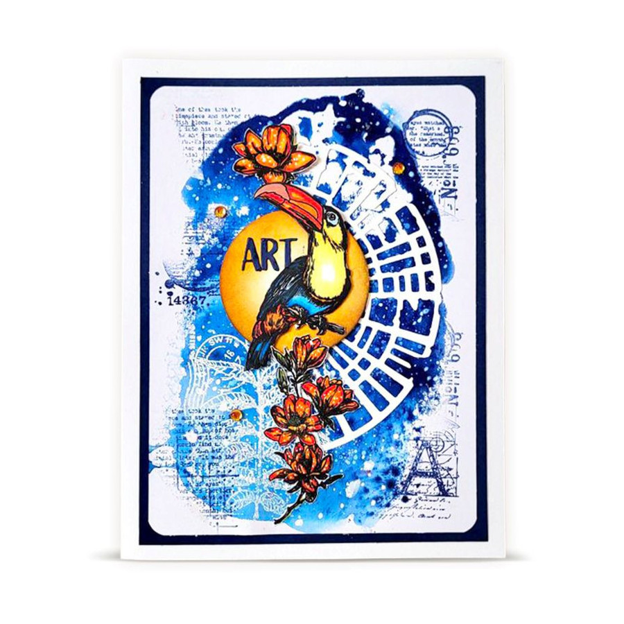 Tampon Clear - 1347 - Bubbly Toucan - AALL & Create 