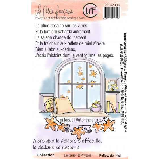 Tampon clear : Collection Lanternes et Physalis - Reflets de miel- La Petite Francaise 