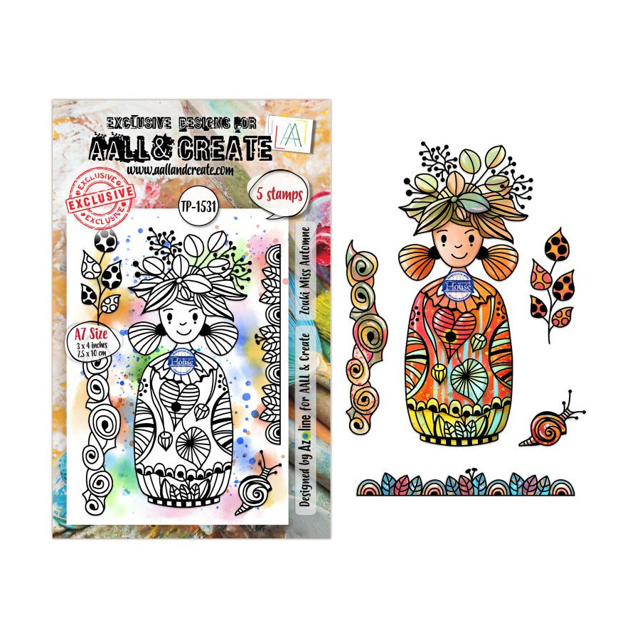 Tampon Clear - 1531 - Zouki Miss Automne - AALL and Create 