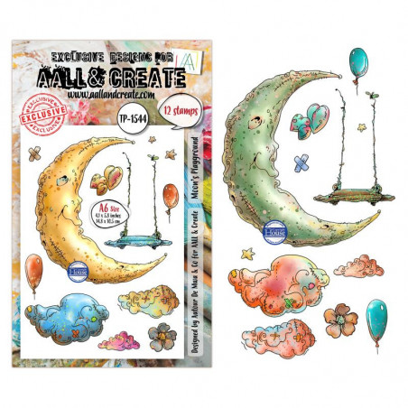 Tampon Clear - 1544 - Moon’s Playground - AALL and Create 