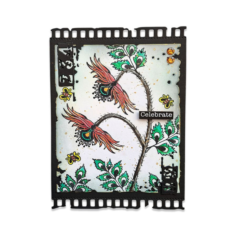 Tampon Clear - 1529 - Fleurs Curieuses - AALL and Create 