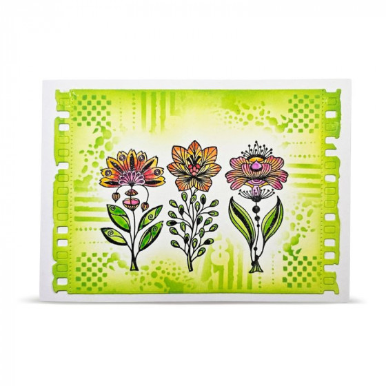 Tampon Clear - 1530 - Fleurs Élégantes - AALL and Create 