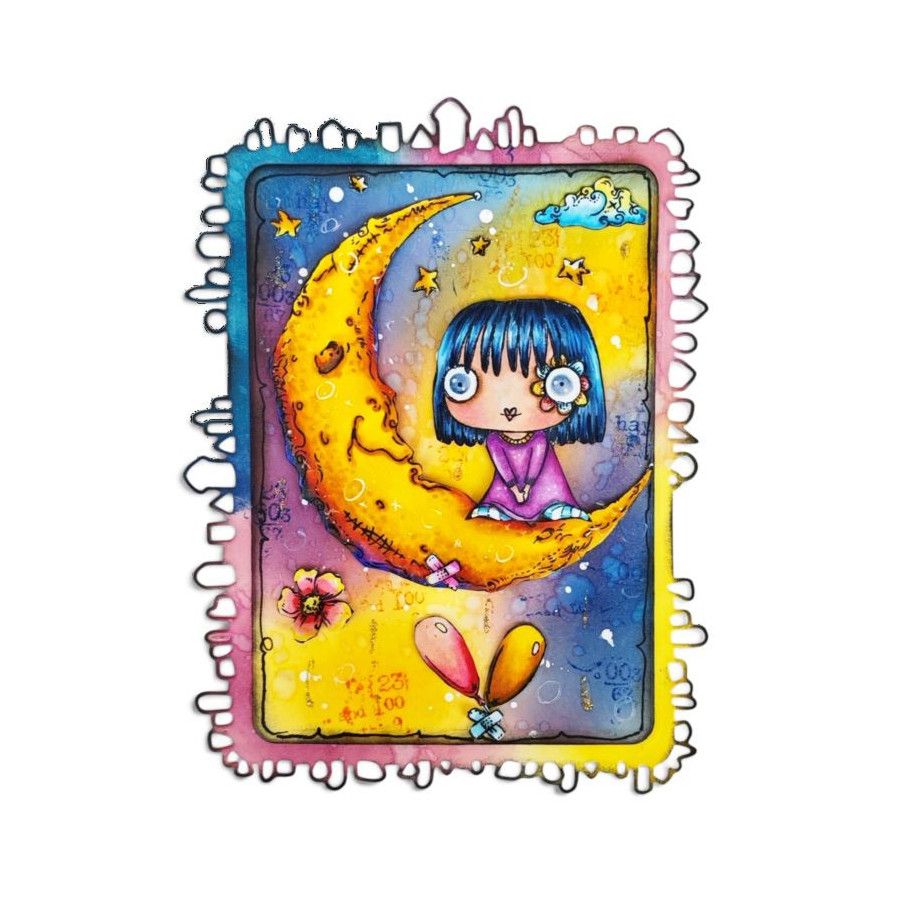 Tampon Clear - 1544 - Moon’s Playground - AALL and Create 