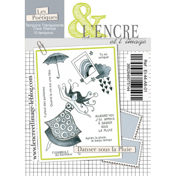 Clear Stamp - Dancing in the Rain - L'Encre et l'Image 