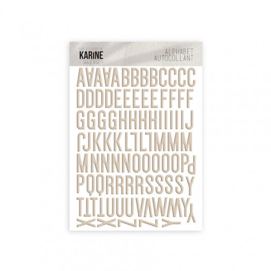 Sable d'or - Alphabet Sable - Les Ateliers de Karine 