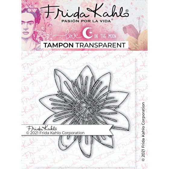 Official clear stamp Frida Kahlo - Passion flower - 2 